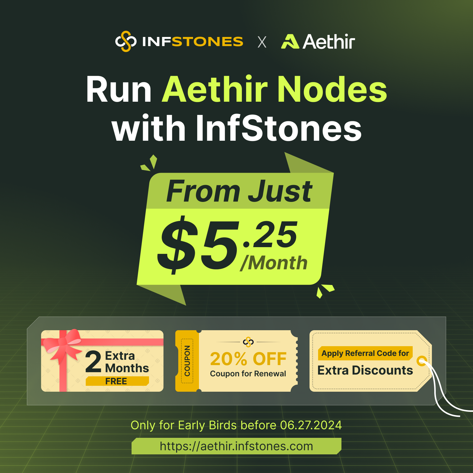 Run Aethir Node with InfStones: Enterprise-grade Service with Unbeatable Pricing