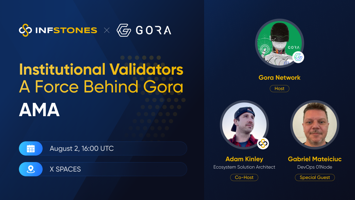 Institutional Validators A Force Behind Gora AMA 