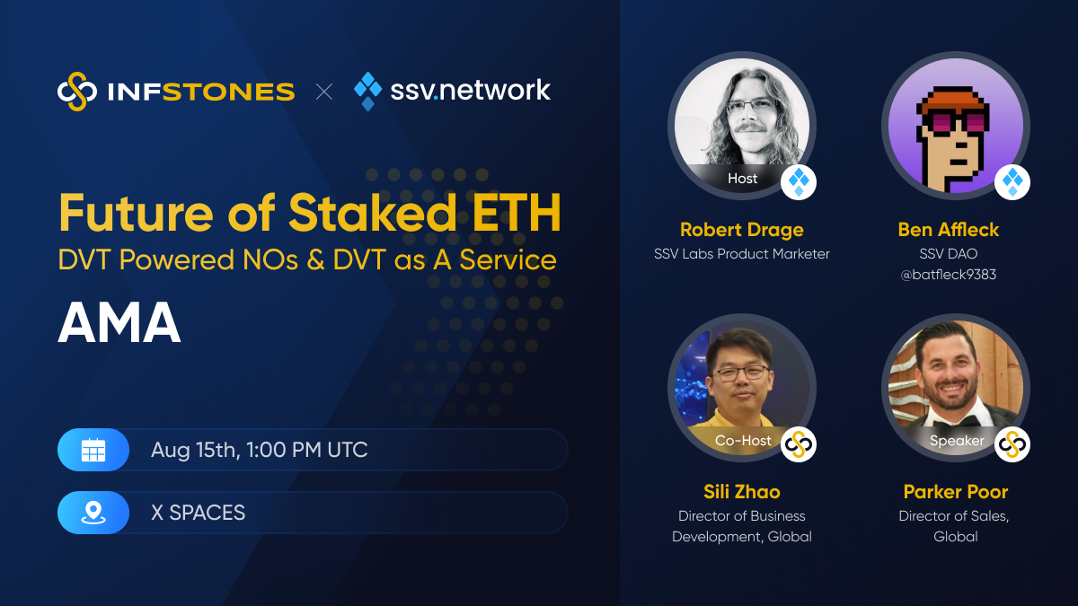 Future of Staked ETH - DVT Powered NOs & DVT as A Service AMA