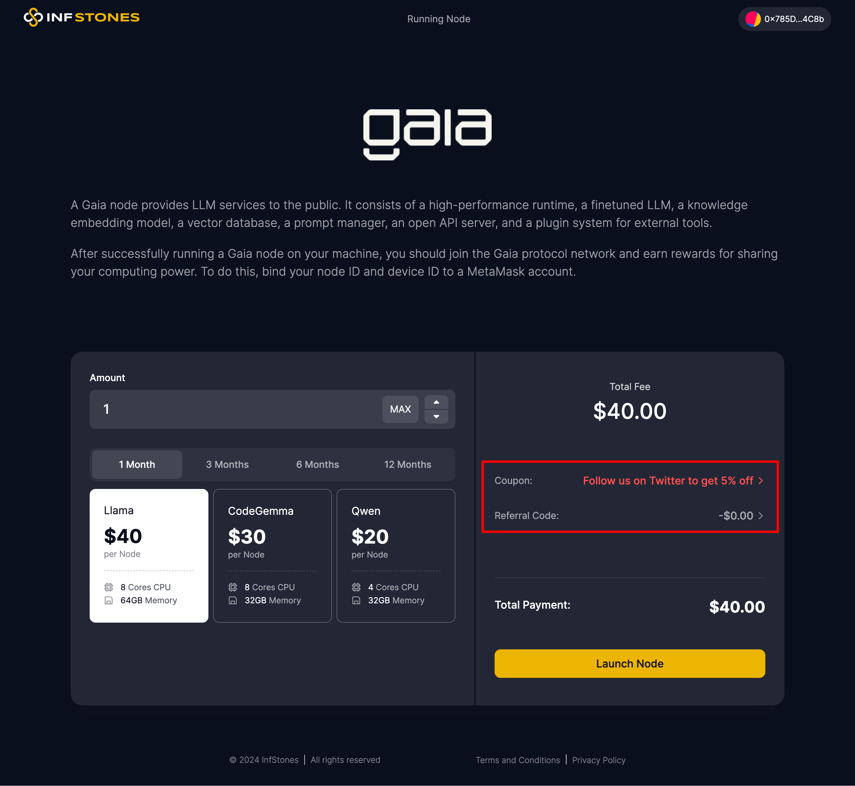 How to Run Your Gaia Node with InfStones and Earn Future Rewards